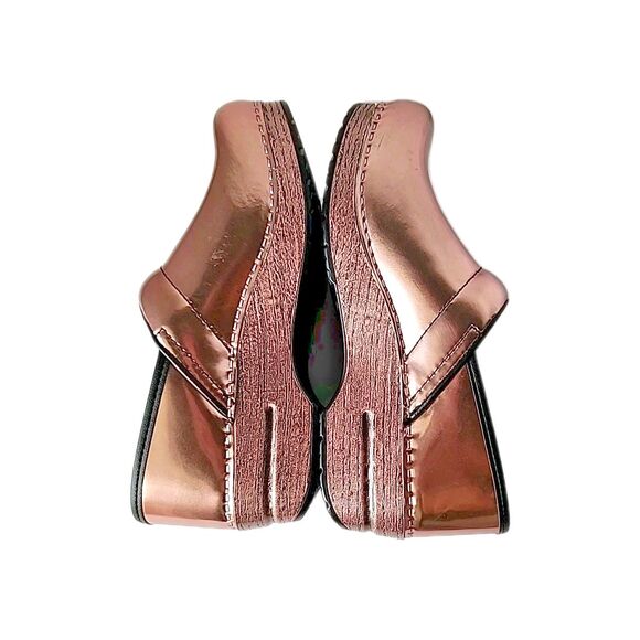 Dansko Professional Rose Chrome Metallic Patent Leather Clog EU 38 US 7.5 8 Pink - Picture 6 of 10